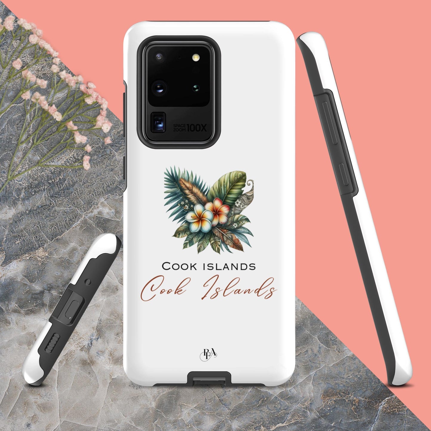 "Cooks Islands" Plumeria Bouquet Tough case for Samsung®