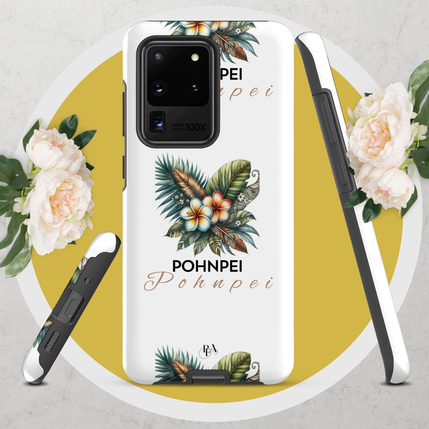 "Pohnpei" Plumeria Bouquet Tough case for Samsung®