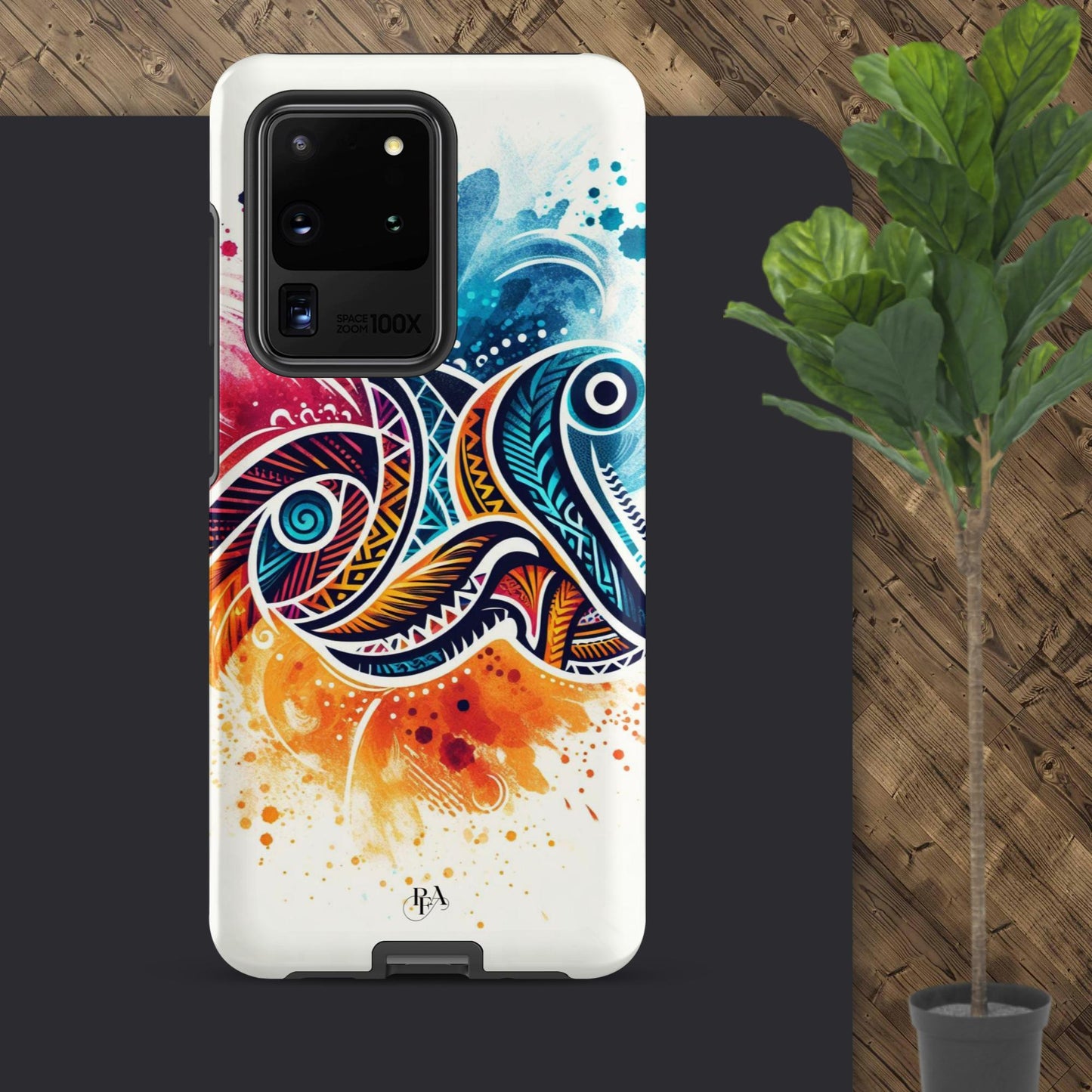 Multicolored Tribal- designed Tough case for Samsung®