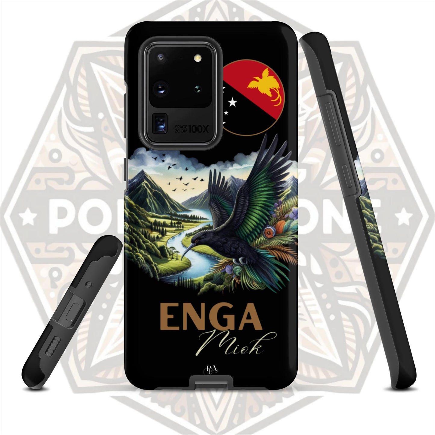 Enga Miok Black Tough case for Samsung®