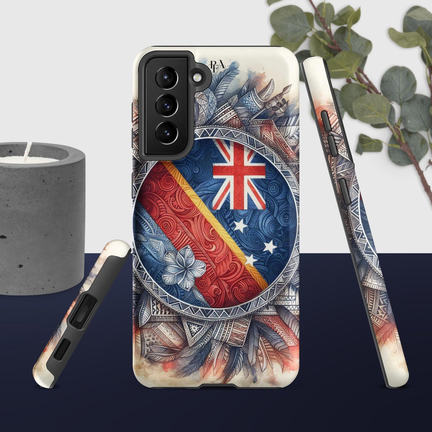 Tribal designed Flag 2 Tough case for Samsung®