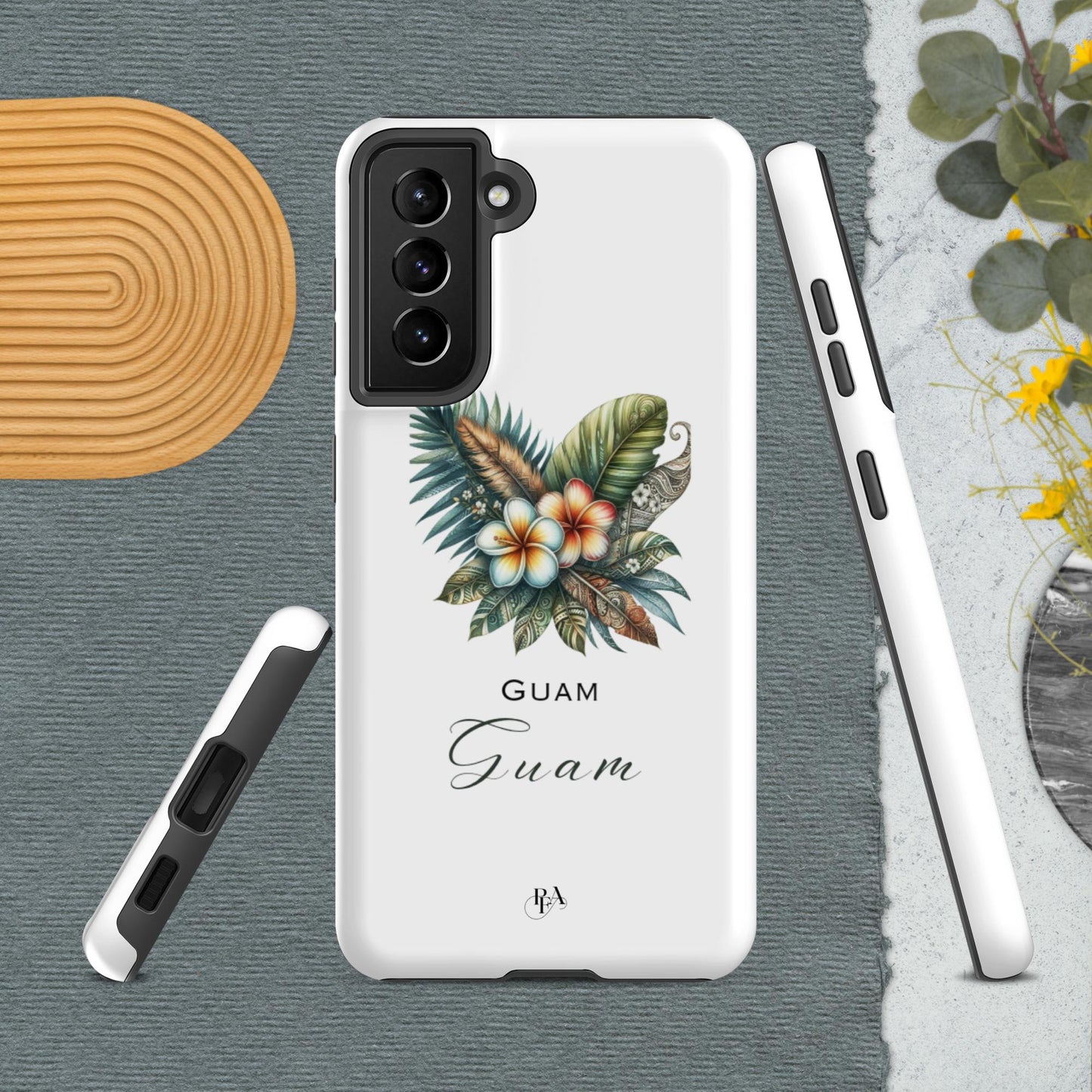 "Guam" Plumeria Bouquet Tough case for Samsung®