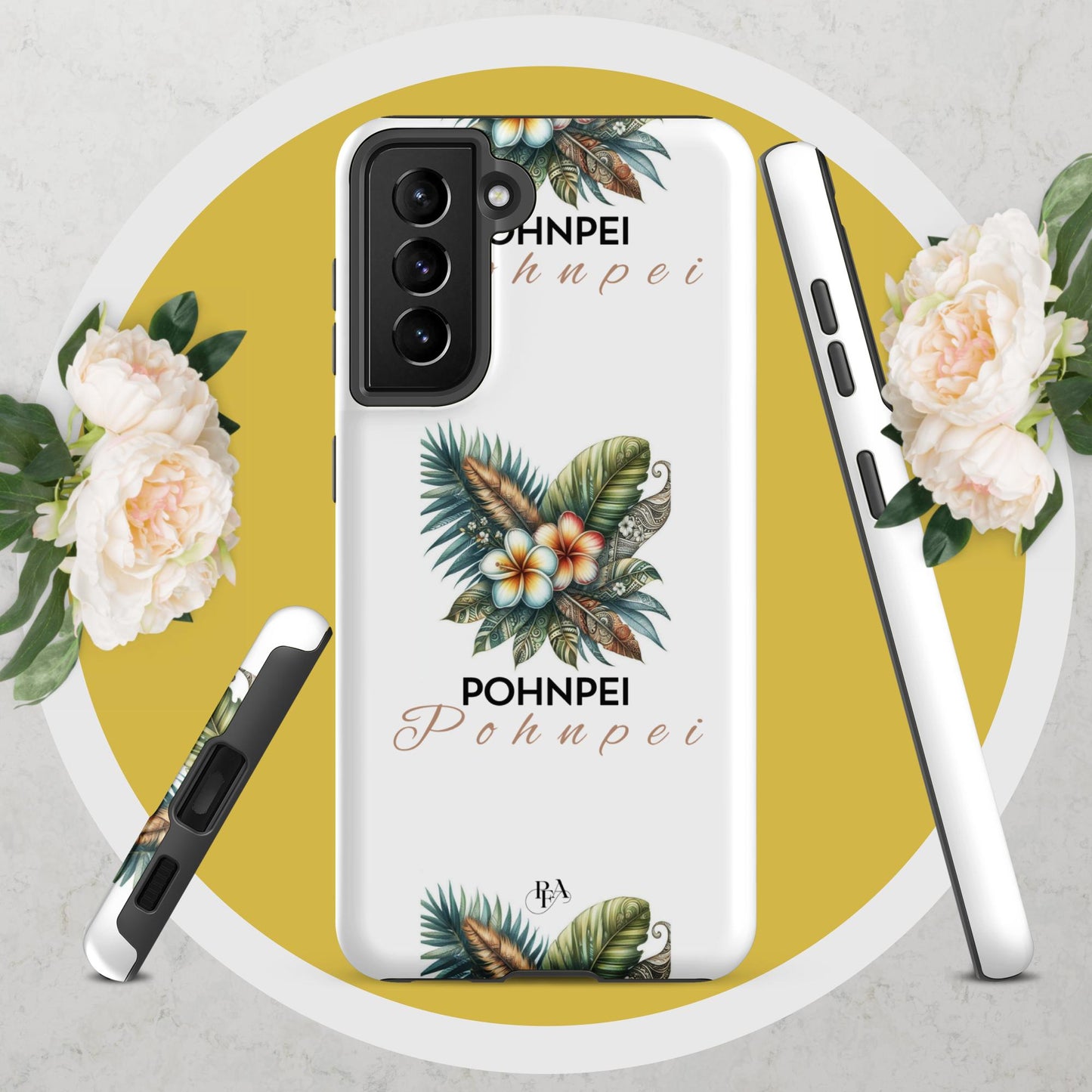 "Pohnpei" Plumeria Bouquet Tough case for Samsung®