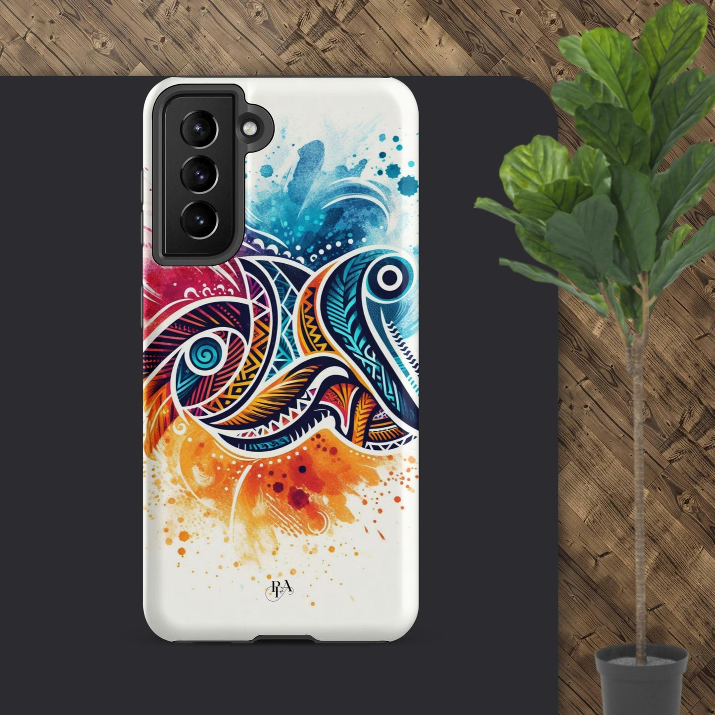 Multicolored Tribal- designed Tough case for Samsung®