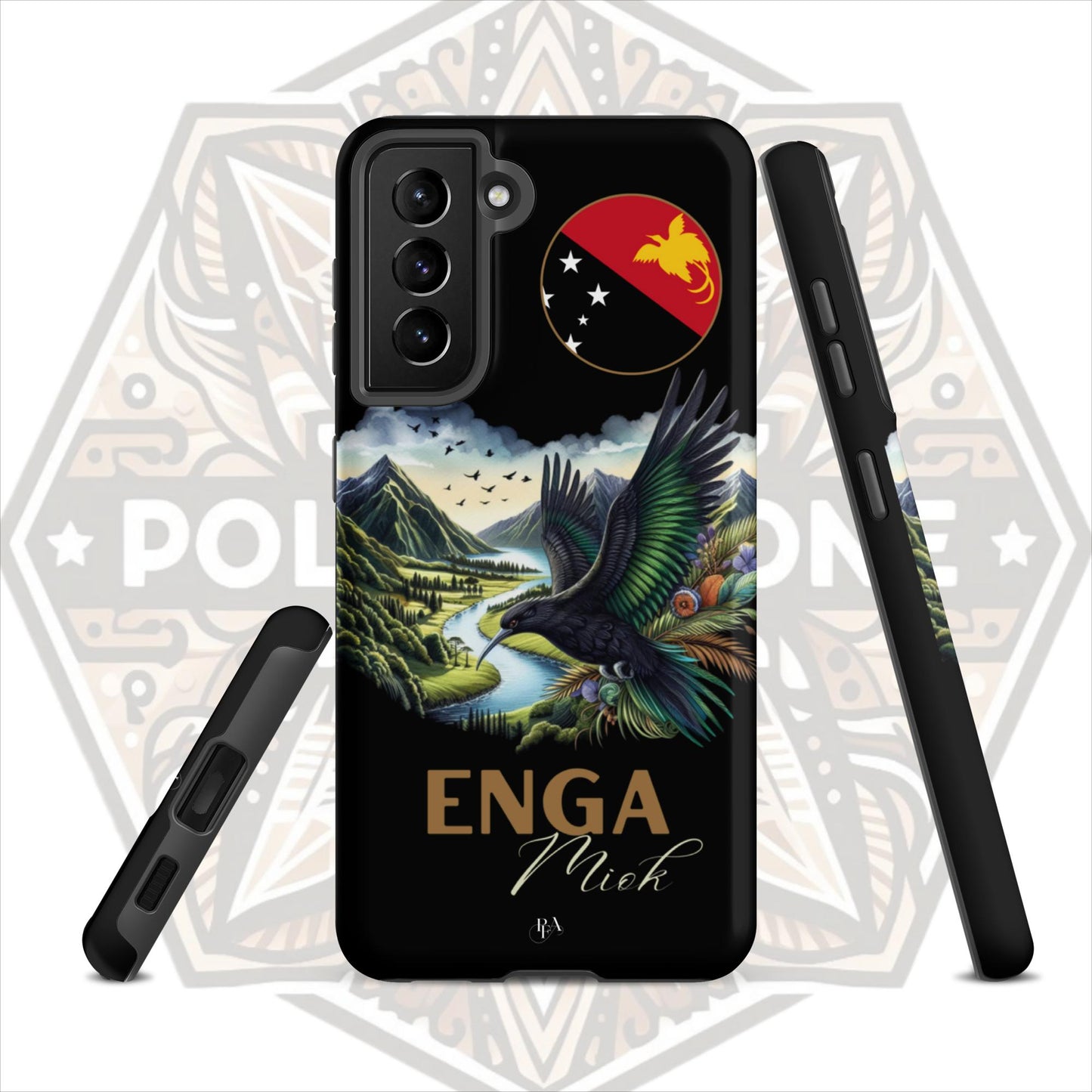 Enga Miok Black Tough case for Samsung®