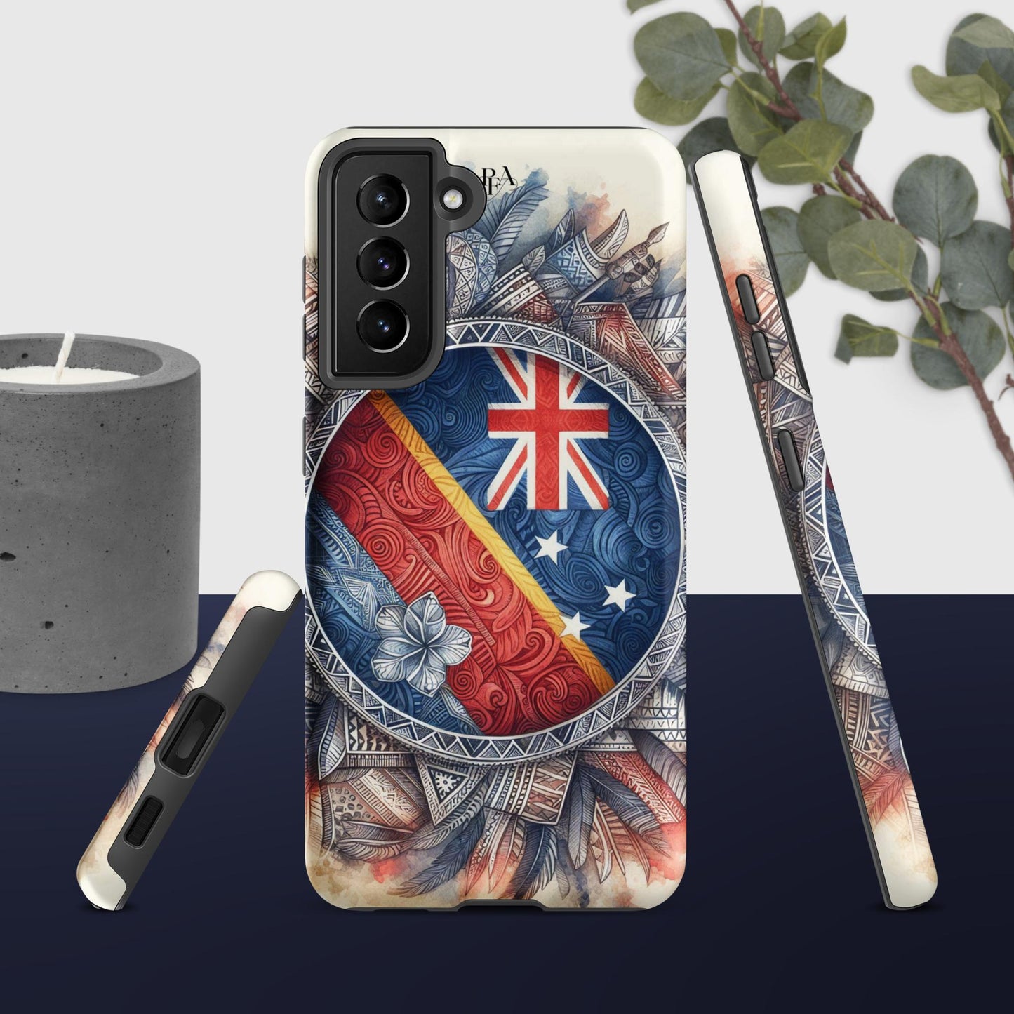 Tribal designed Flag 2 Tough case for Samsung®