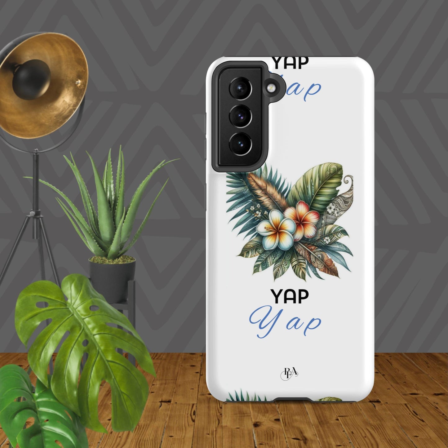 "Yap" Plumeria Bouquet Tough case for Samsung®