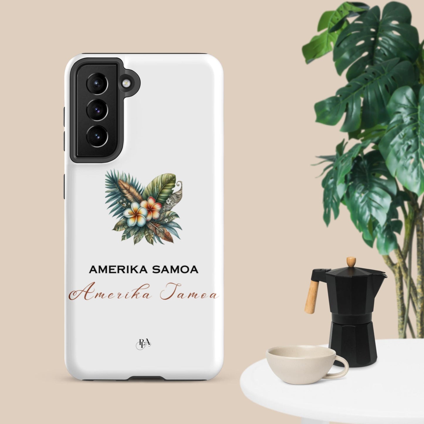 "Amerika Samoa" Plumeria Bouquet Tough case for Samsung®