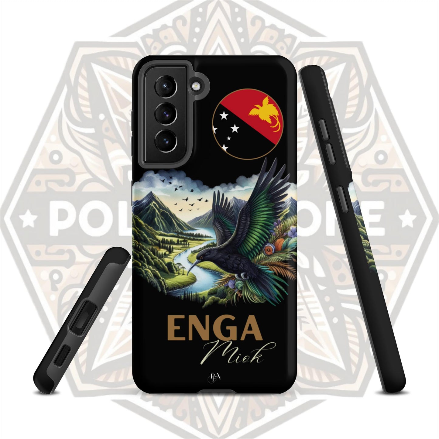 Enga Miok Black Tough case for Samsung®