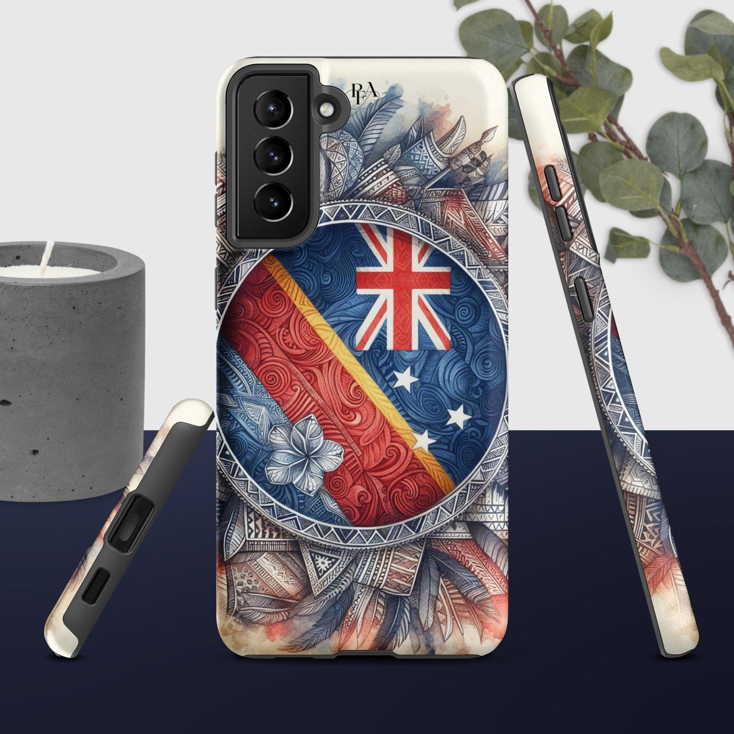 Tribal designed Flag 2 Tough case for Samsung®