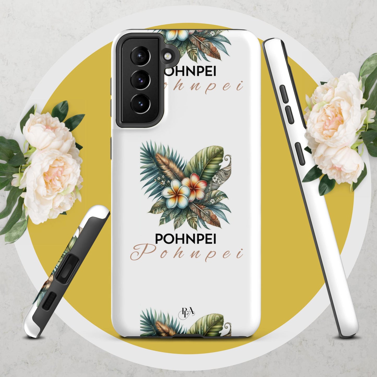 "Pohnpei" Plumeria Bouquet Tough case for Samsung®