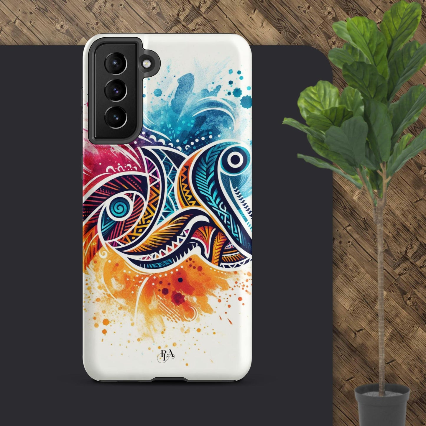 Multicolored Tribal- designed Tough case for Samsung®