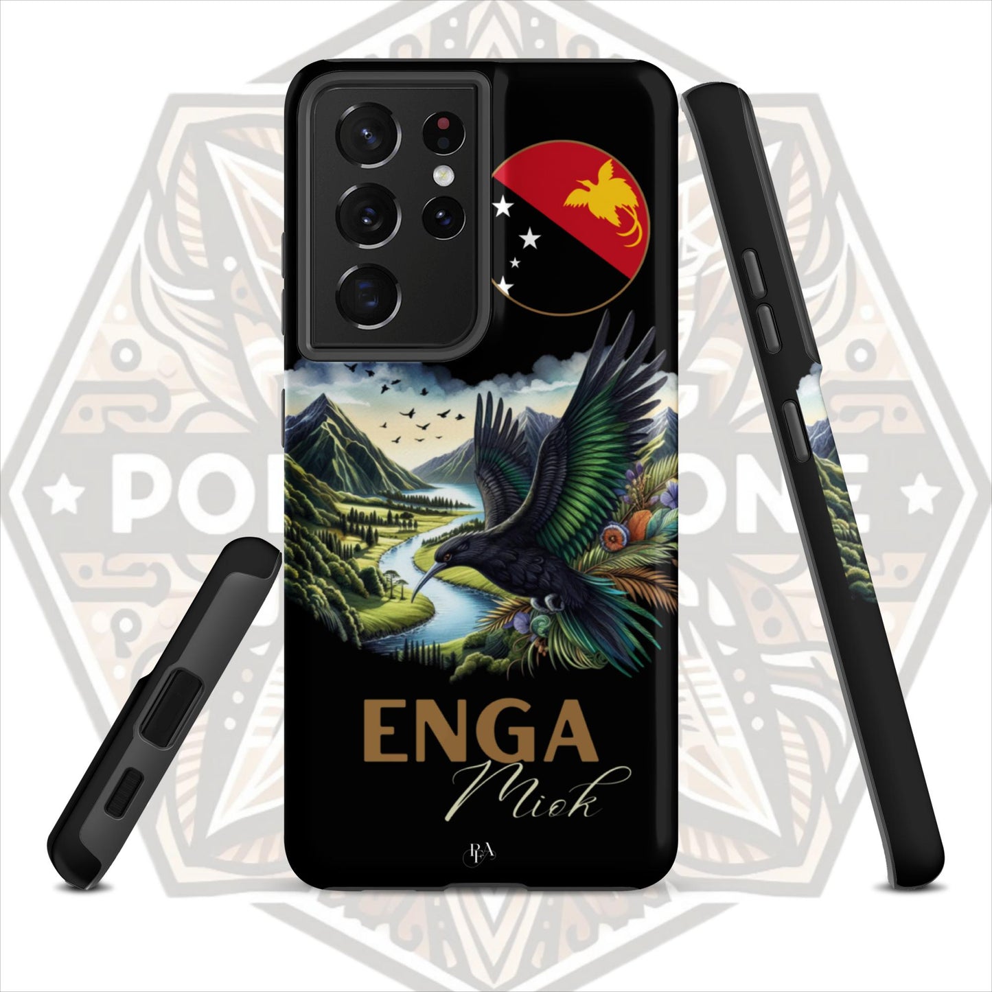 Enga Miok Black Tough case for Samsung®