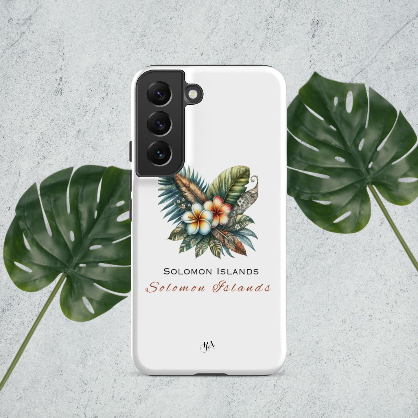 "Solomon Islands" Plumeria Bouquet Tough case for Samsung®