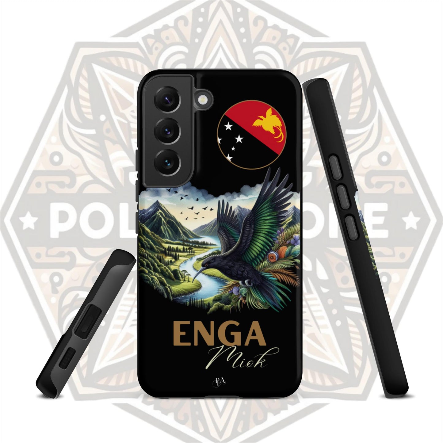 Enga Miok Black Tough case for Samsung®