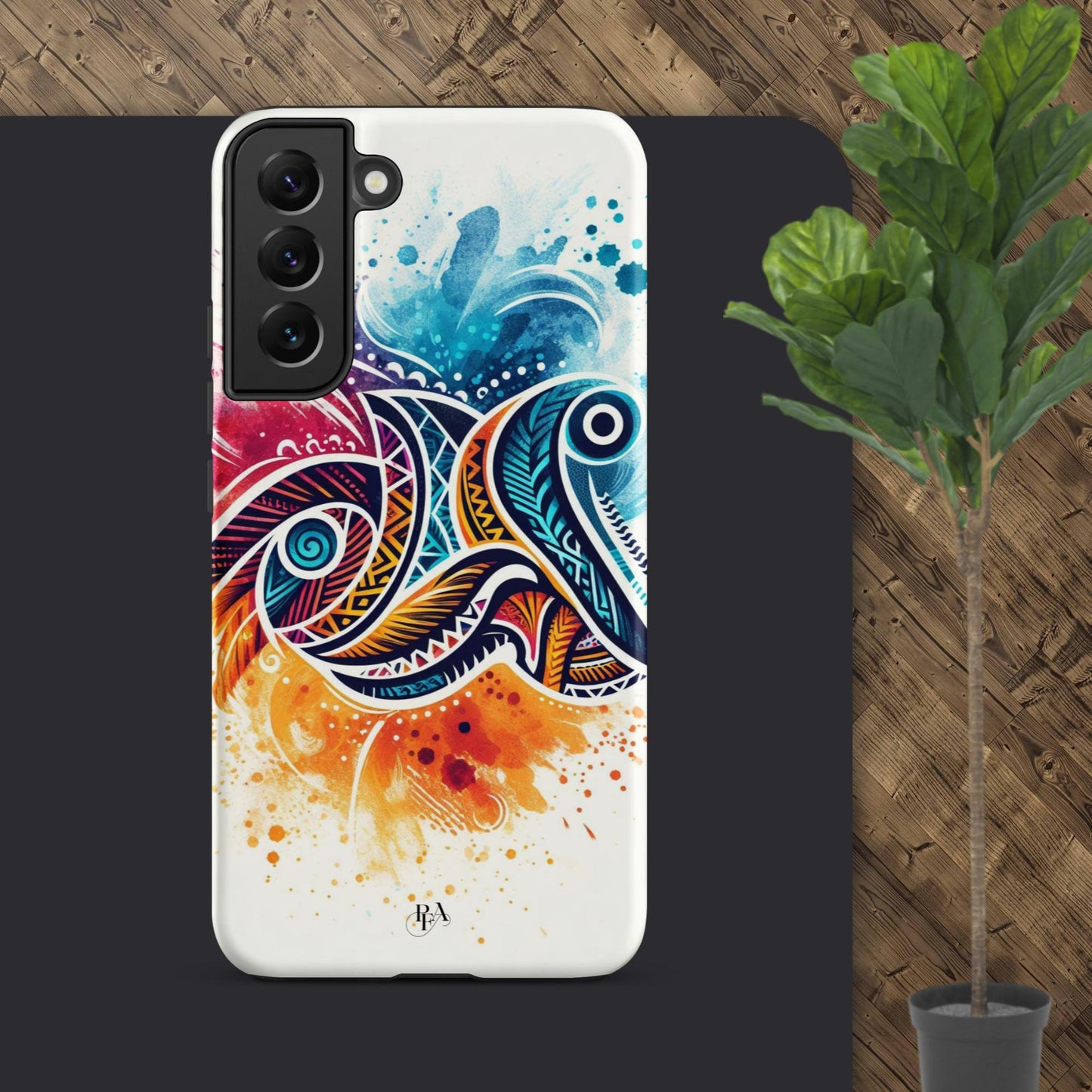 Multicolored Tribal- designed Tough case for Samsung®