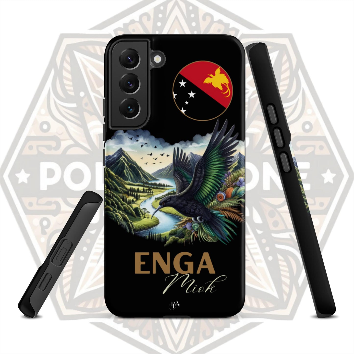 Enga Miok Black Tough case for Samsung®