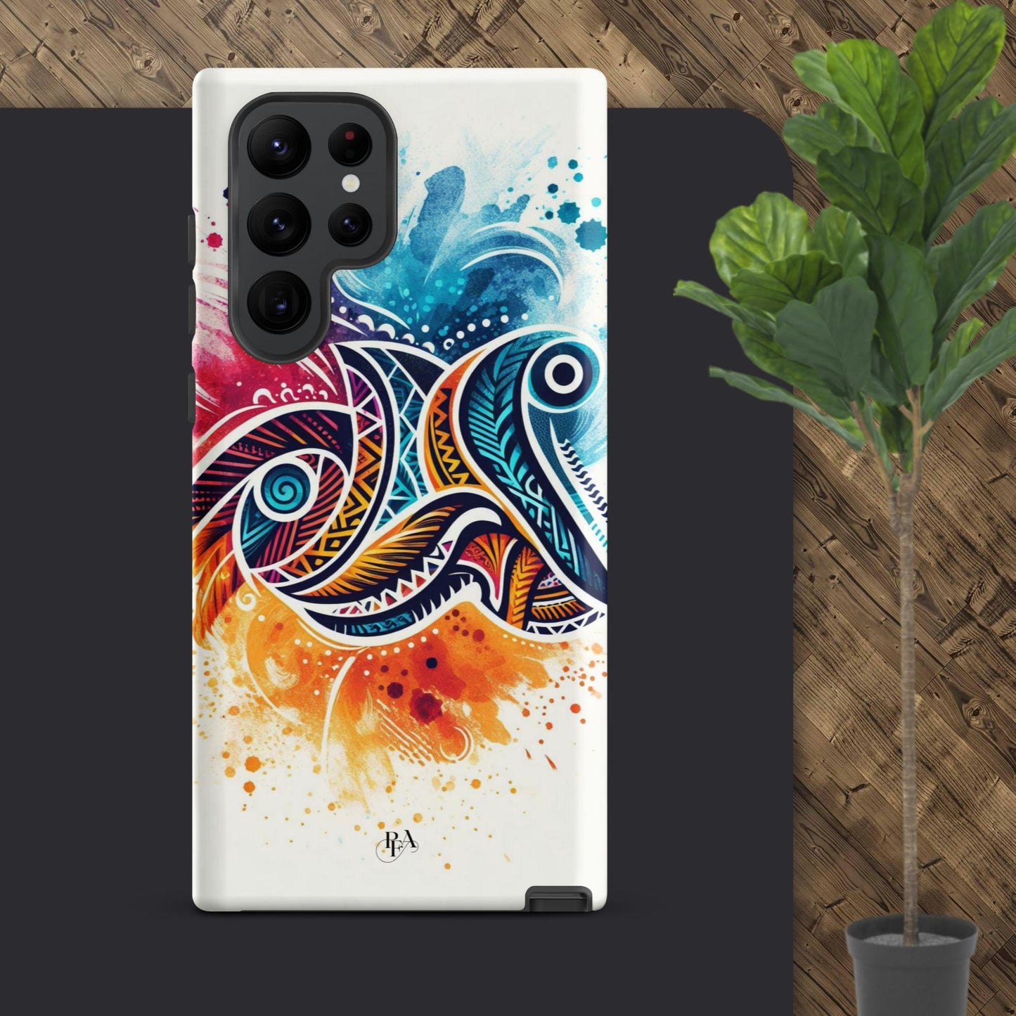 Multicolored Tribal- designed Tough case for Samsung®