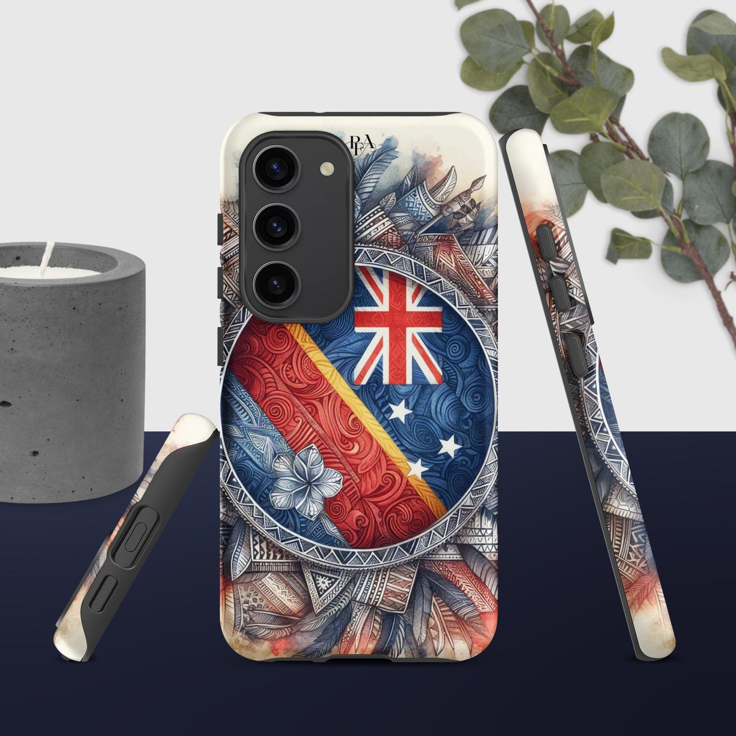 Tribal designed Flag 2 Tough case for Samsung®