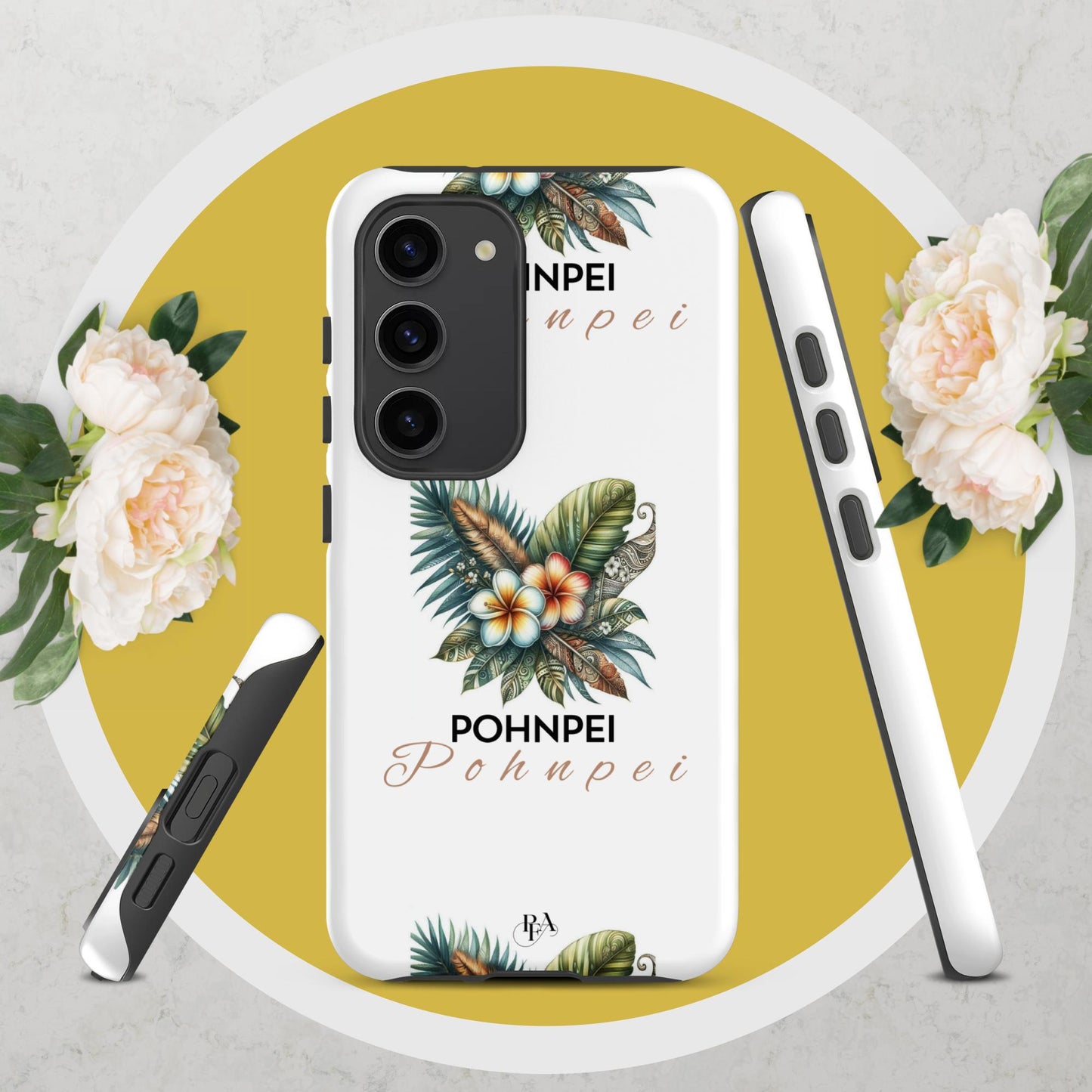 "Pohnpei" Plumeria Bouquet Tough case for Samsung®