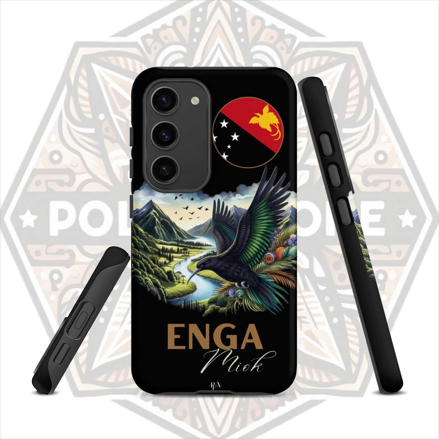 Enga Miok Black Tough case for Samsung®