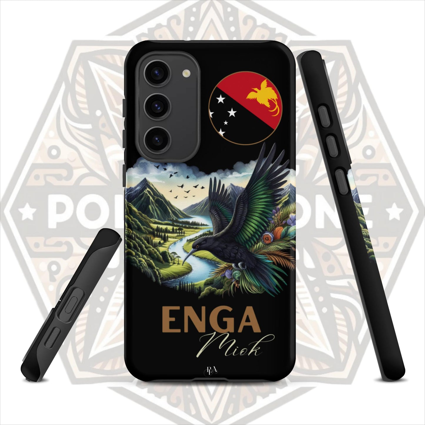 Enga Miok Black Tough case for Samsung®