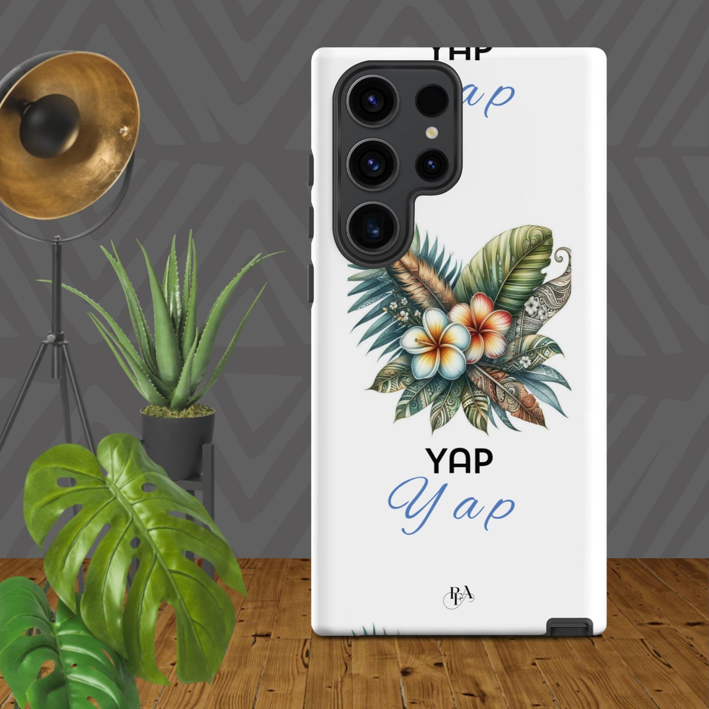 "Yap" Plumeria Bouquet Tough case for Samsung®