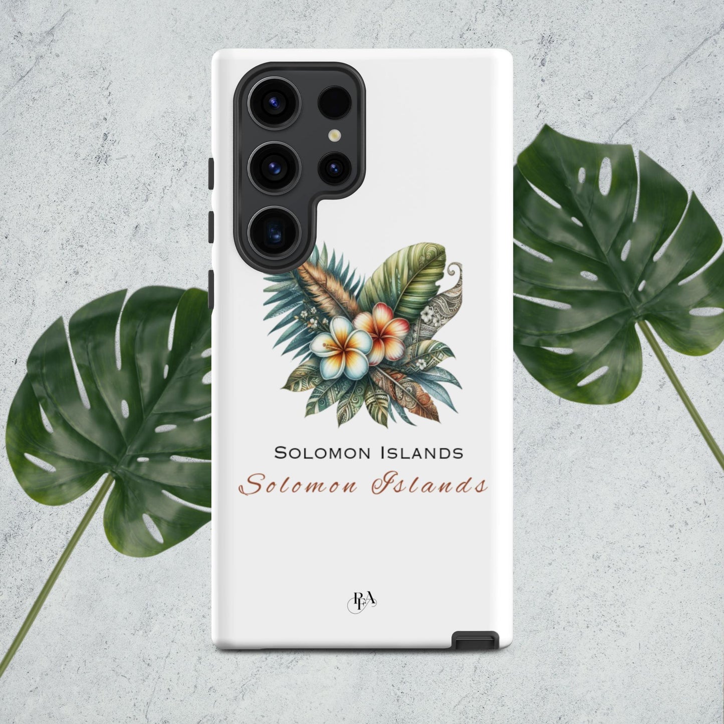 "Solomon Islands" Plumeria Bouquet Tough case for Samsung®