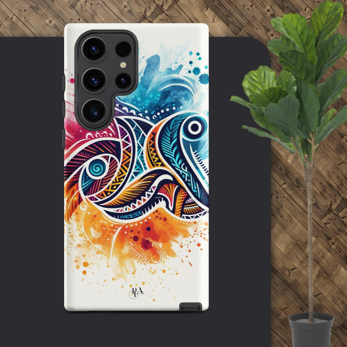 Multicolored Tribal- designed Tough case for Samsung®