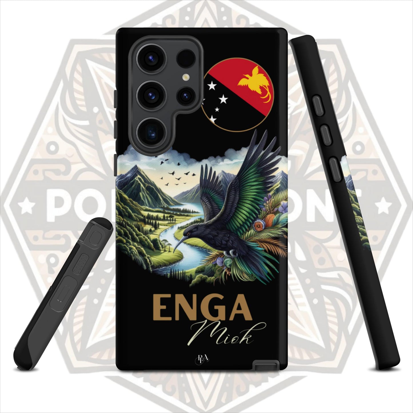 Enga Miok Black Tough case for Samsung®