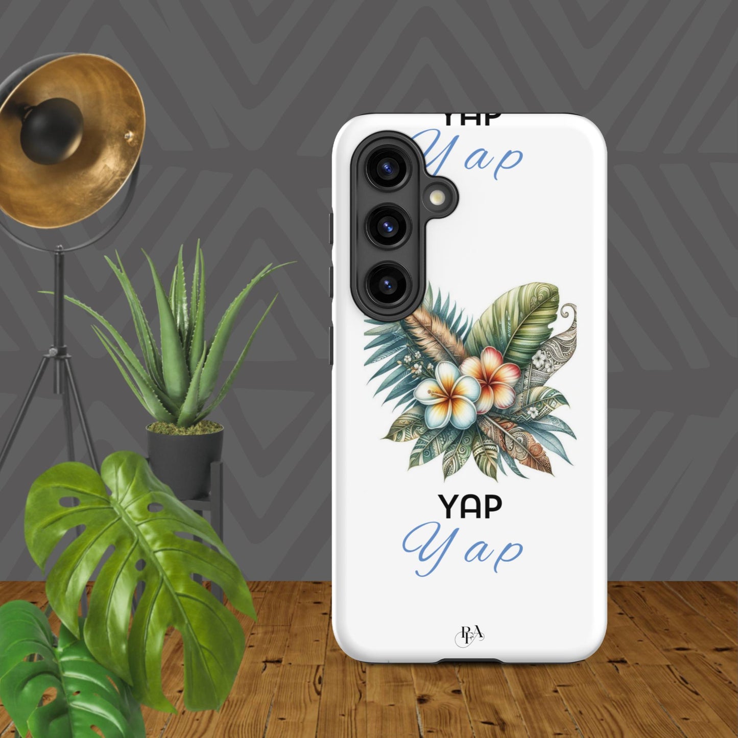 "Yap" Plumeria Bouquet Tough case for Samsung®