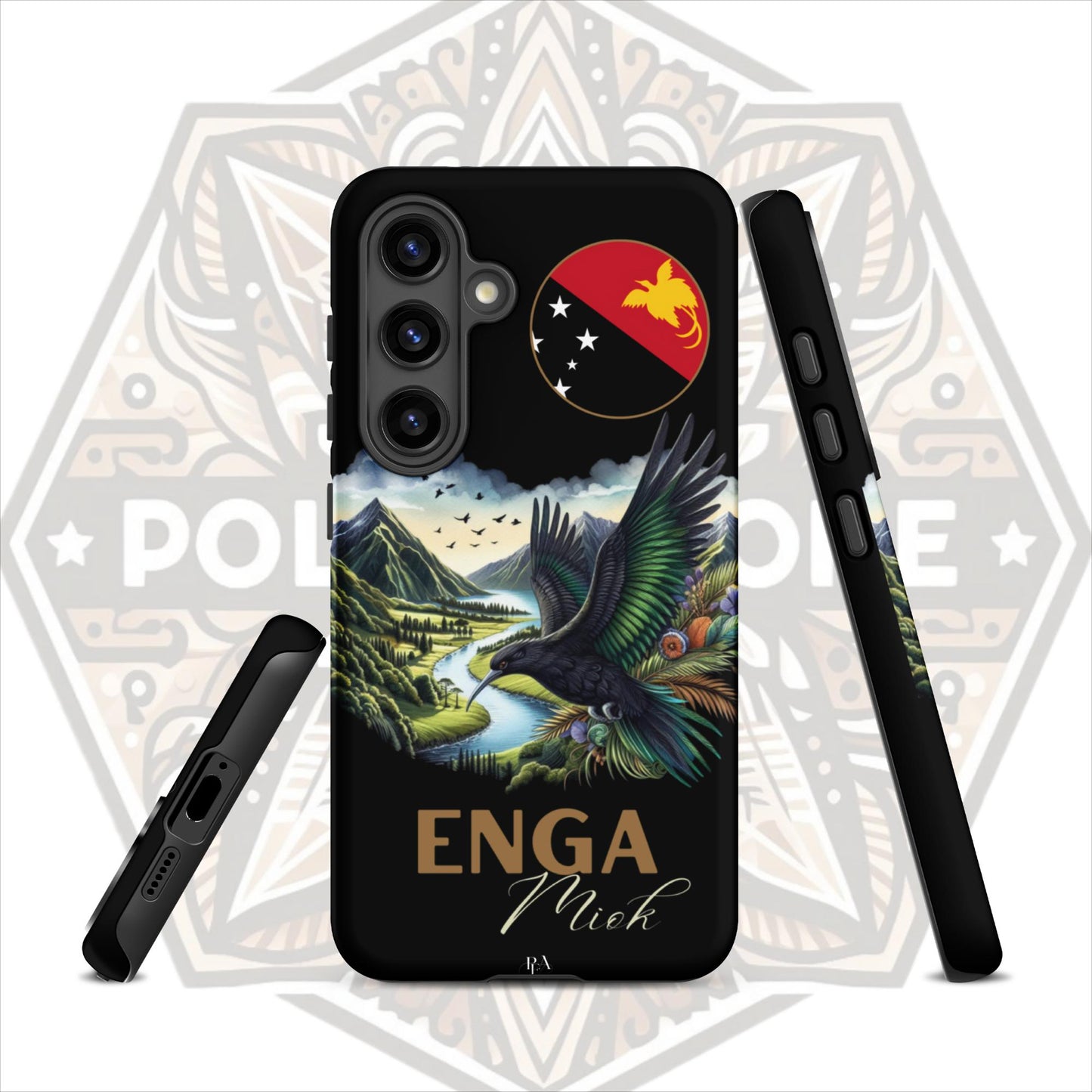 Enga Miok Black Tough case for Samsung®