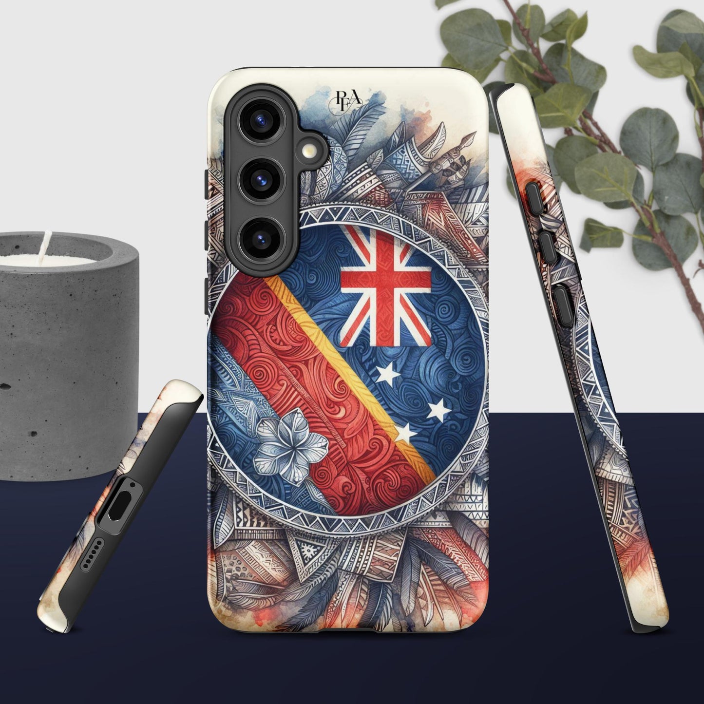 Tribal designed Flag 2 Tough case for Samsung®