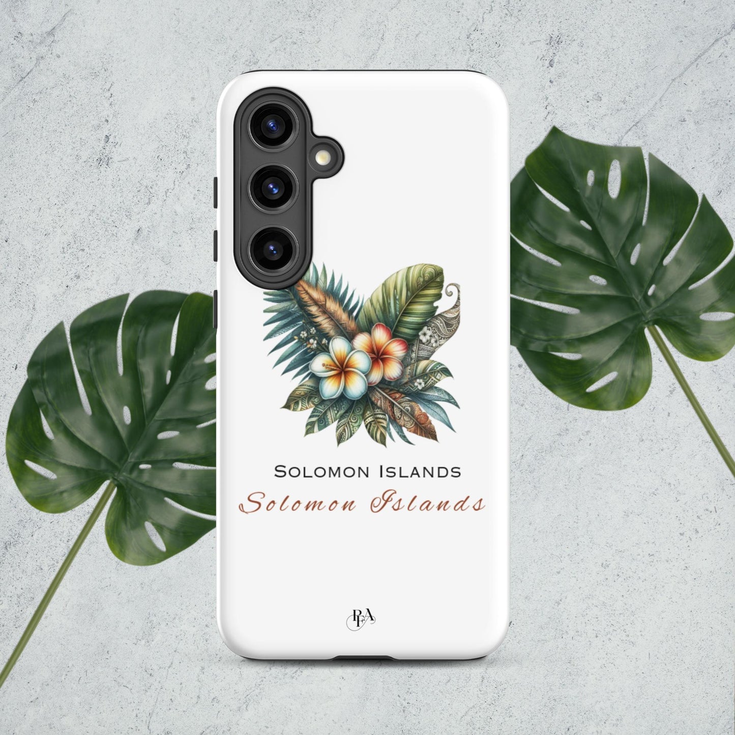 "Solomon Islands" Plumeria Bouquet Tough case for Samsung®