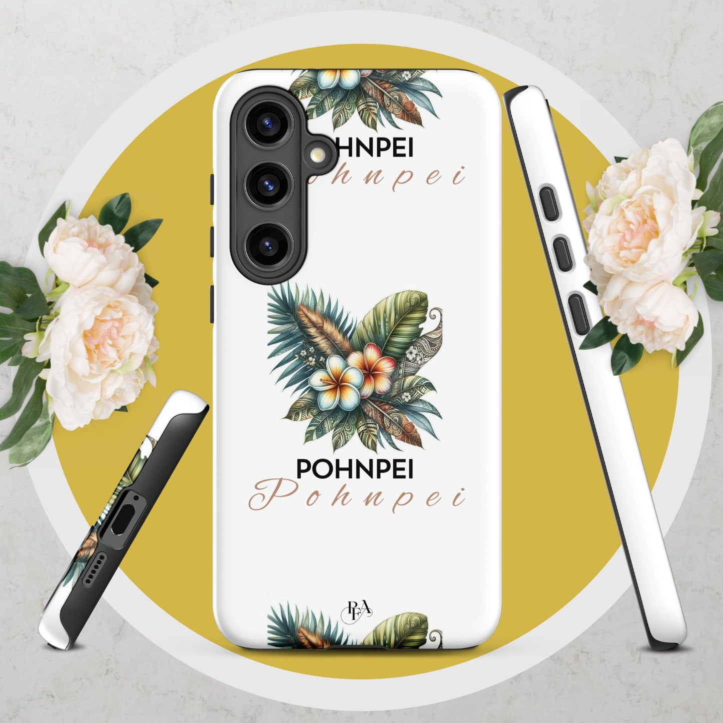 "Pohnpei" Plumeria Bouquet Tough case for Samsung®