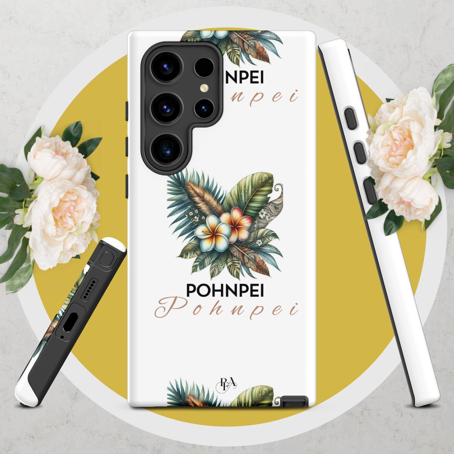 "Pohnpei" Plumeria Bouquet Tough case for Samsung®