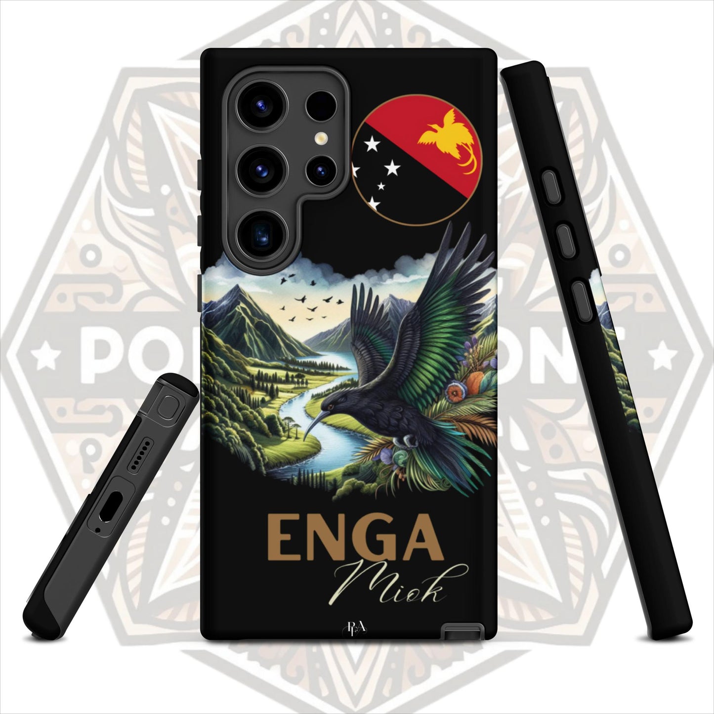 Enga Miok Black Tough case for Samsung®