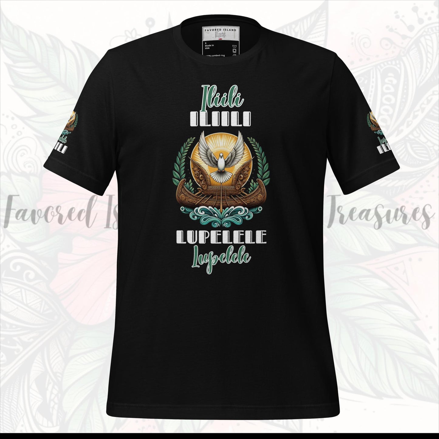 Lupelele Iliili Fautasi Black Unisex t-shirt