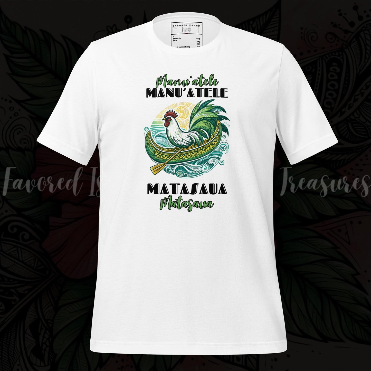 Manu'atele Matasaua Fautasi White Unisex t-shirt