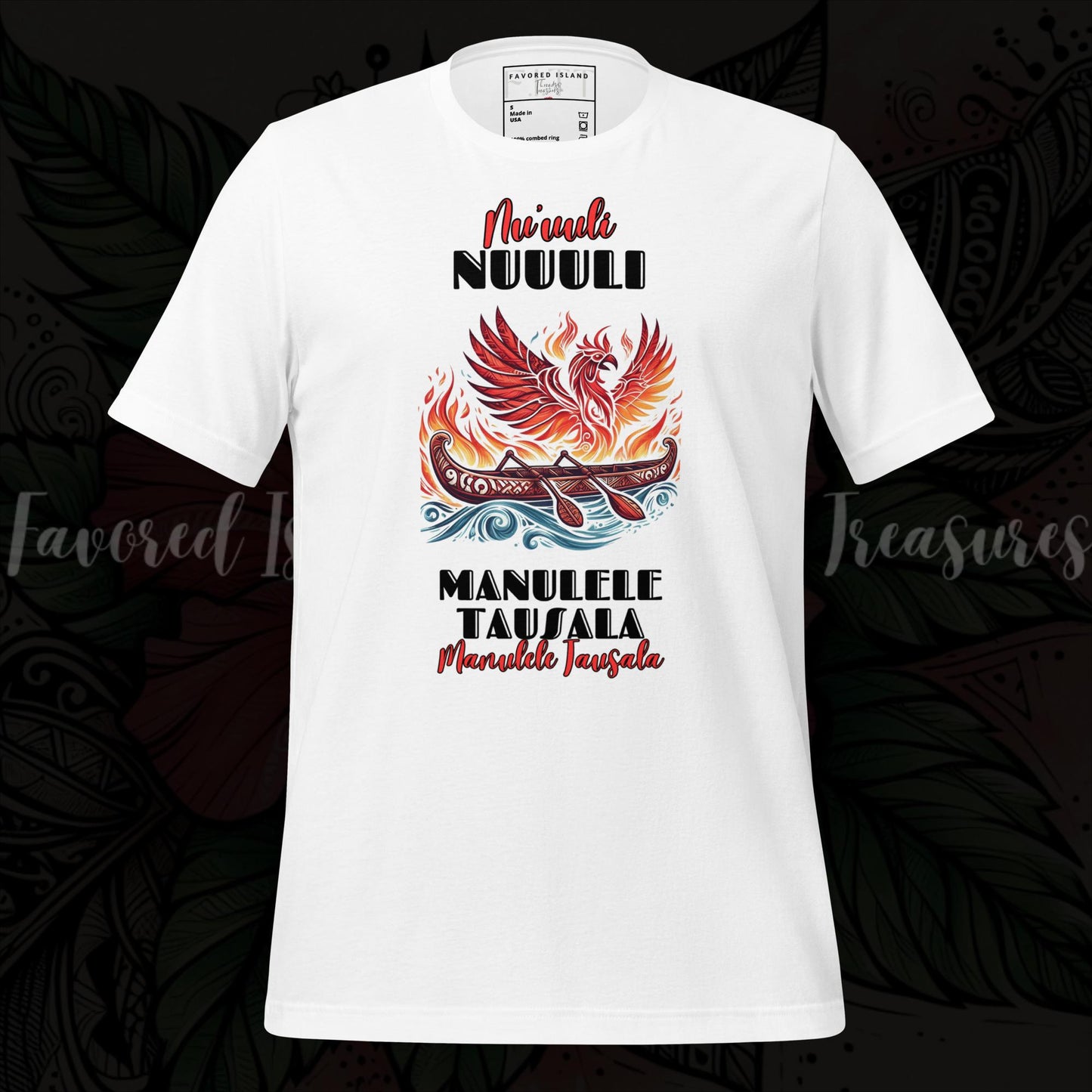 Nu'uuli Manulele Tausala Fautasi White Unisex t-shirt