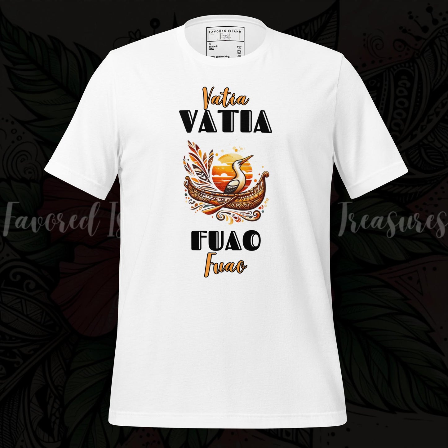 Vatia Fuao Fautasi White Unisex t-shirt