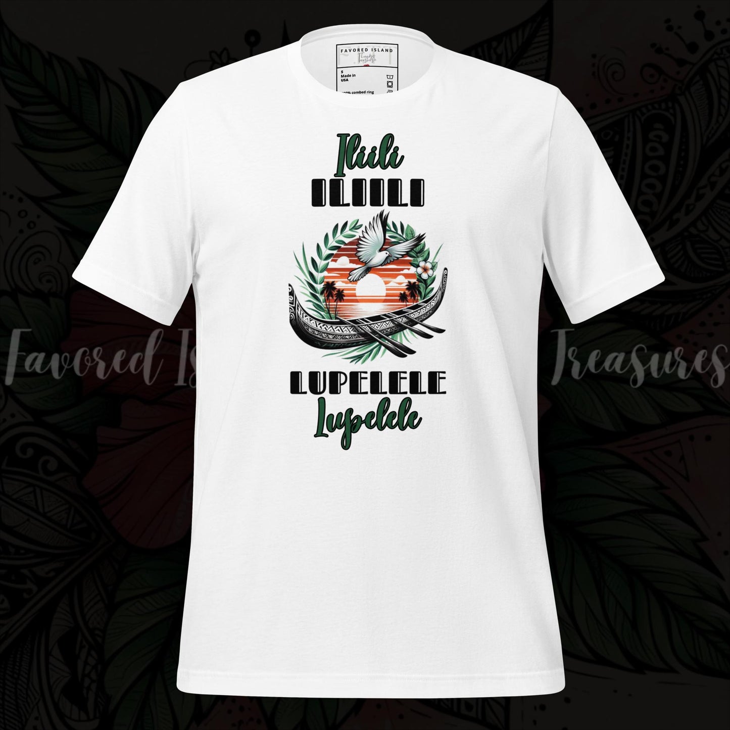 Iliili Lupelele Fautasi White Unisex t-shirt